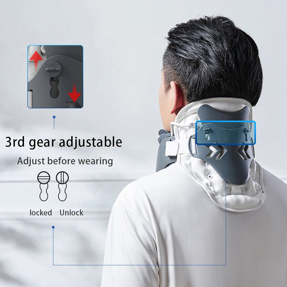 Cervical Neck Traction Device with Airbag Support