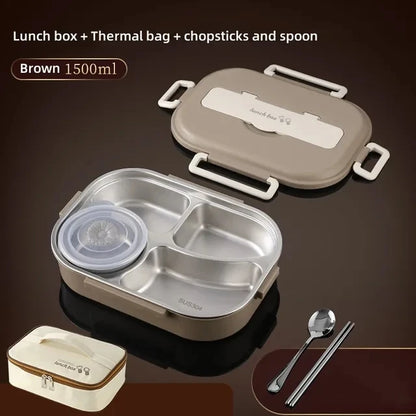 304 Stainless Steel Compartment Insulated Lunch Box