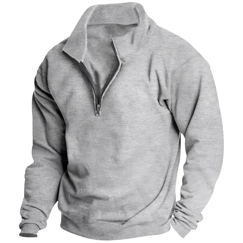 Autumn and winter new men's fleece sweatshirt