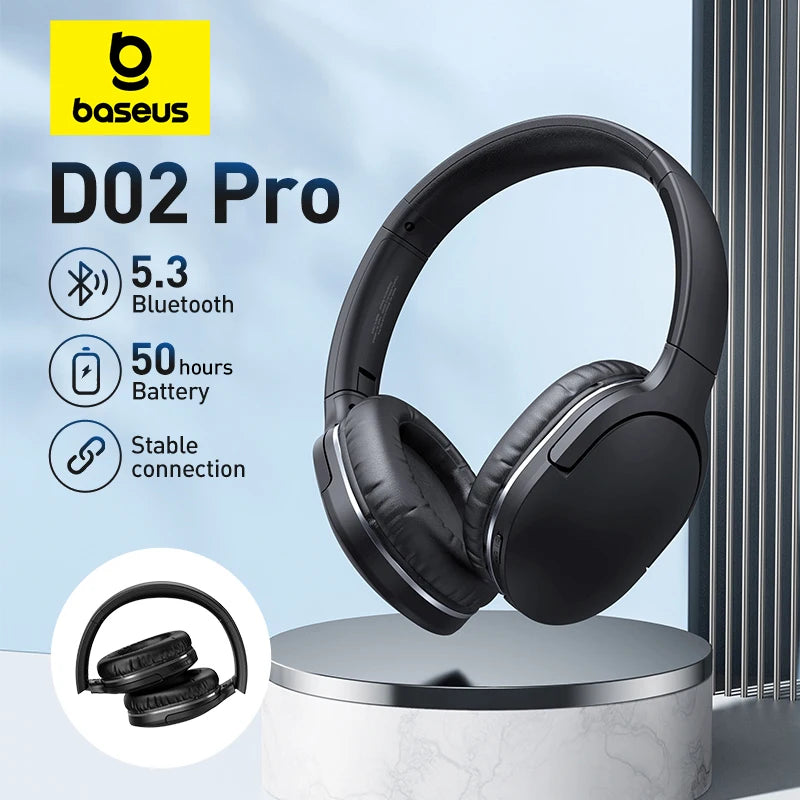 Baseus D02 Pro Wireless Bluetooth Headphones