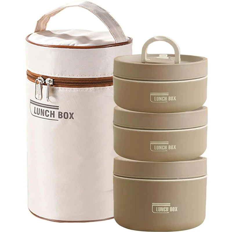 Portable Insulated Food Lunch Container Set with Thermal Lunch