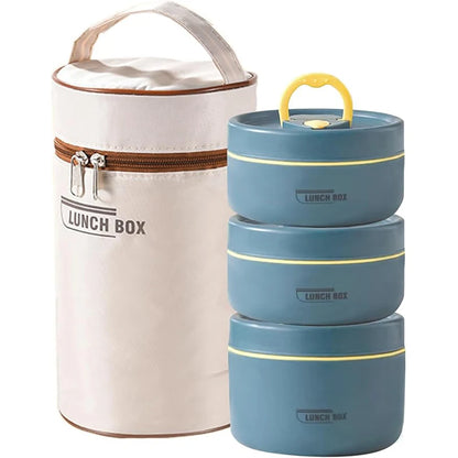 Portable Insulated Food Lunch Container Set with Thermal Lunch