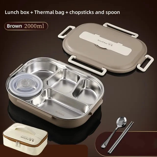 304 Stainless Steel Compartment Insulated Lunch Box