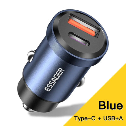 Essager 30W 5A QC PD 3.0 SCP USB Car Charger