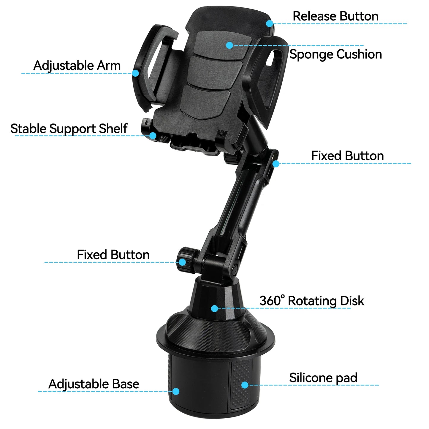 Universal 360° Car Cell Phone Stand