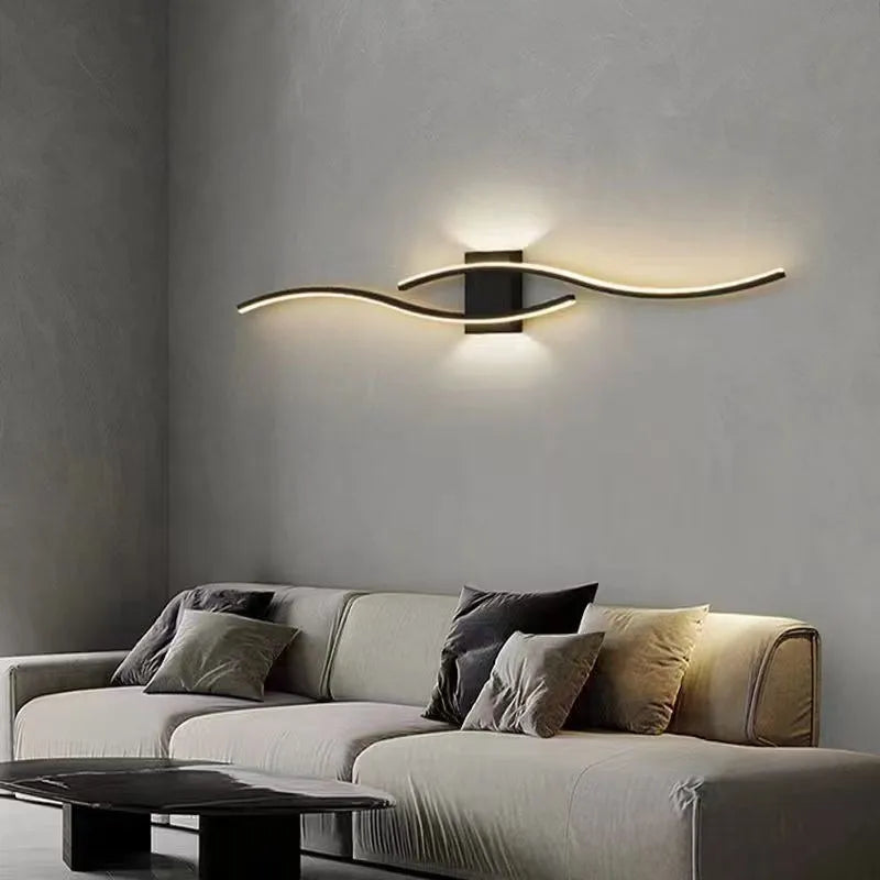 Moder LED Wall Lamp Long Strip Wall Lamps TV Background