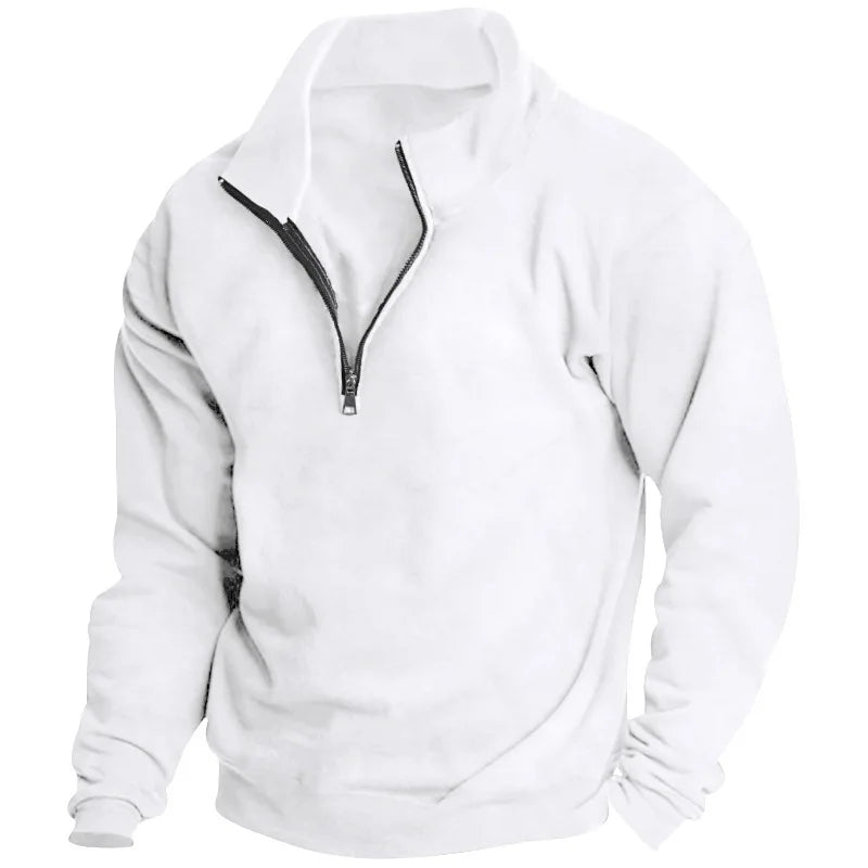 Autumn and winter new men's fleece sweatshirt