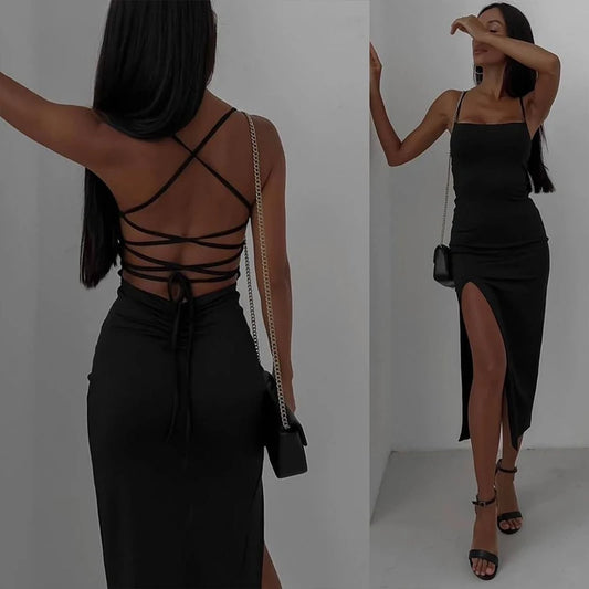 Fashion Sexy Split Dress Women New