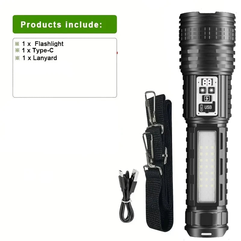 Super Big Flashlight USB Rechargeable