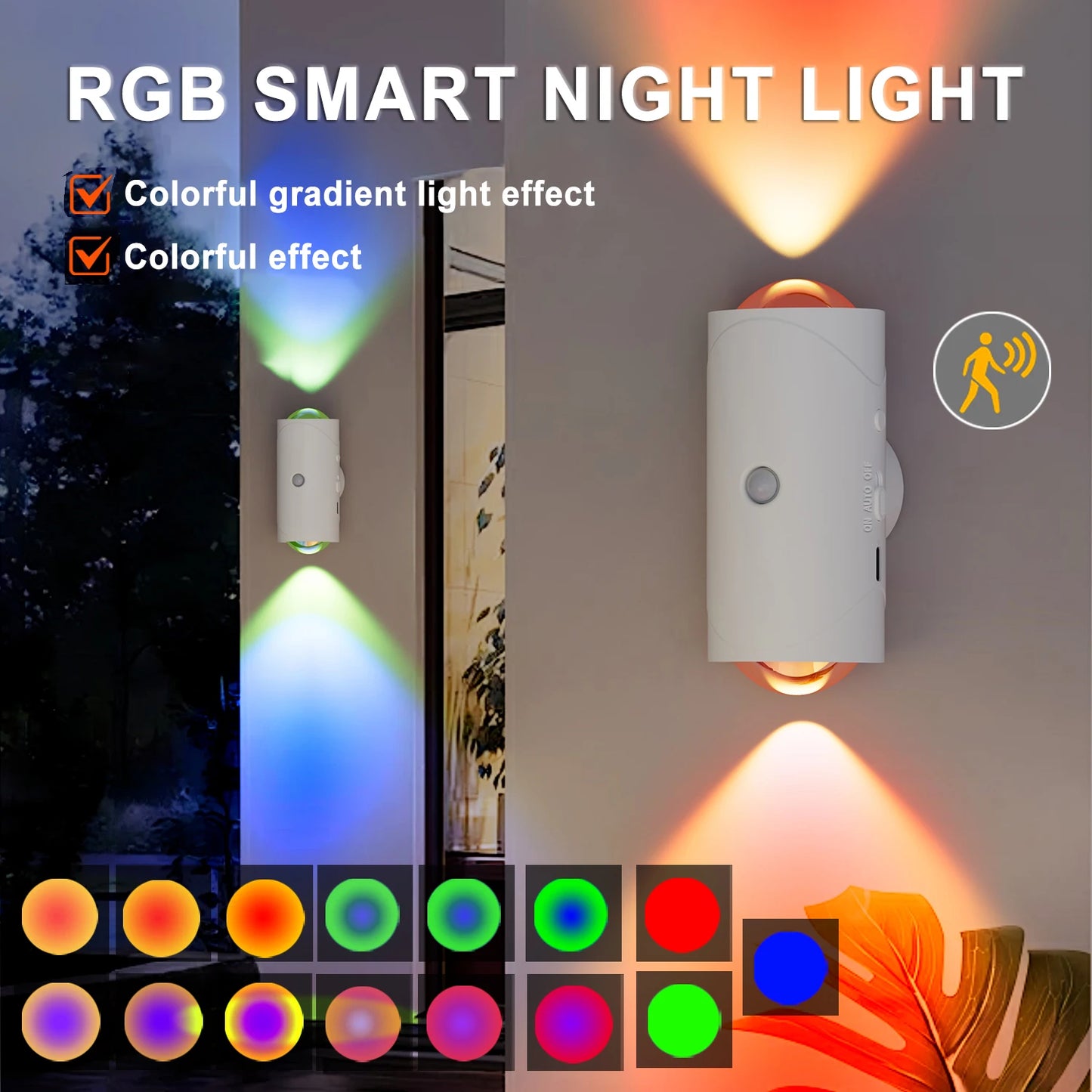 Rechargeable LED Night Light with Motion Sensor