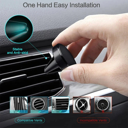 Magnetic Car Phone Holder Mount Air Vent Smartphone