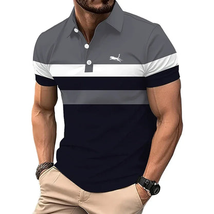 Men New Summer Casual Sport Short Sleeve Polo