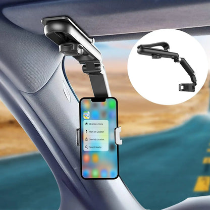 Sun Visor Phone Holder for Car Multifunctional 360°