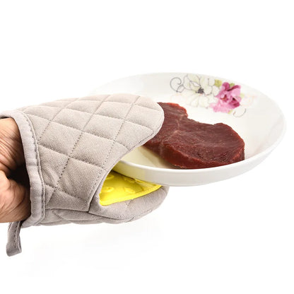 1PC Silicone Anti-scalding Oven Gloves Mitts Potholder Kitchen