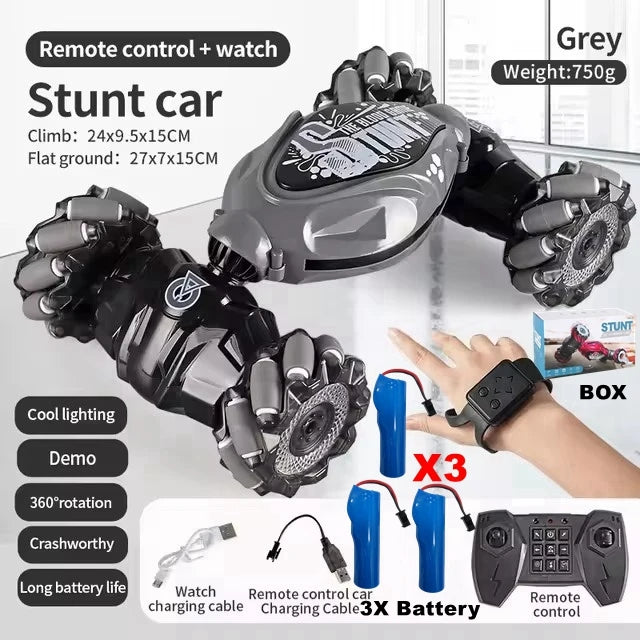 4WD RC Drift Car With Music Led Lights 2.4G Gesture Radio Remote Control