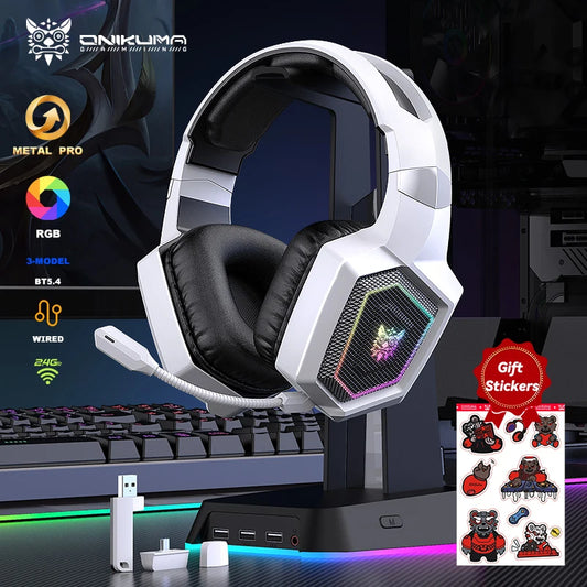 ONIKUMA 2.4GHz Wireless Gaming Headset