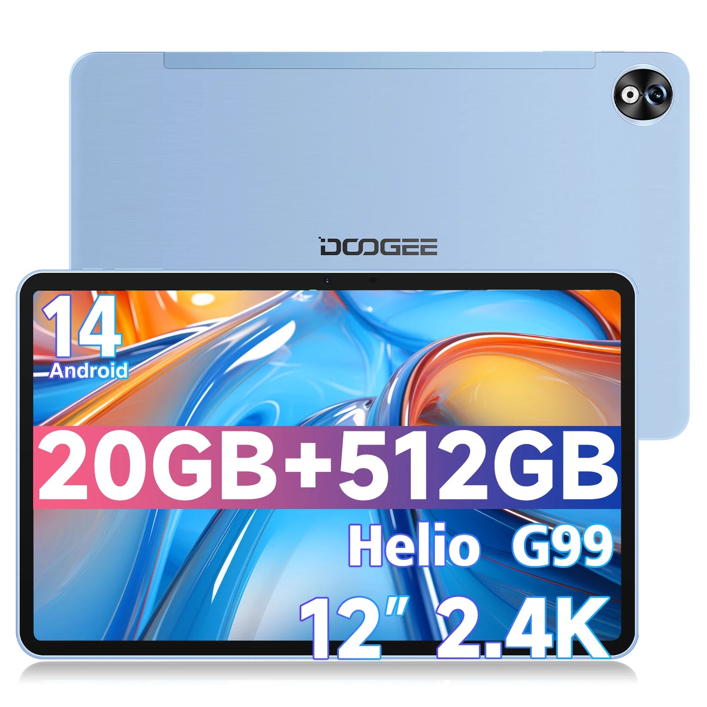 DOOGEE T40 Pro Tablet 12 ''IPS 2.4K 20GB 512GB Android 1410800mAh