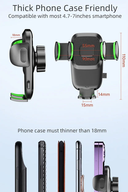 Cell Phone Holder Car, Windshield/Dashboard/Window