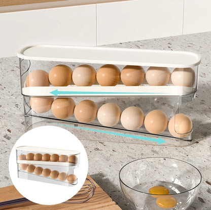 Double Layer Rolling Egg Dispenser