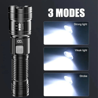 Super Bright Flashlight Built-in Battery