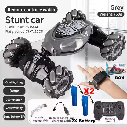 4WD RC Drift Car With Music Led Lights 2.4G Gesture Radio Remote Control