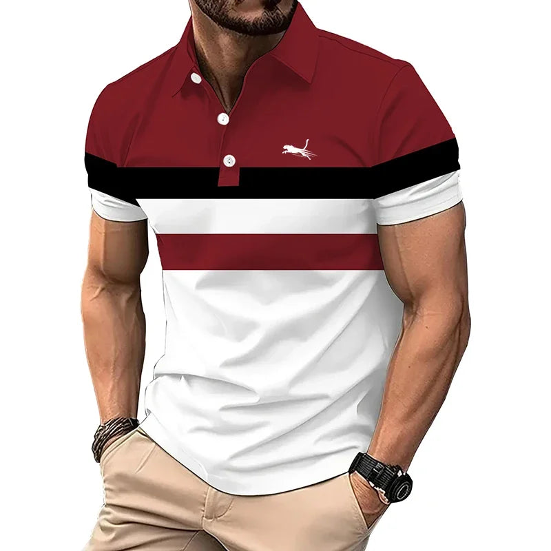 Men New Summer Casual Sport Short Sleeve Polo