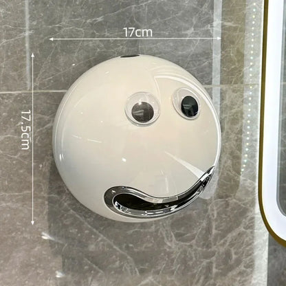 Creative Smiling Face No Punching Toilet Paper Box