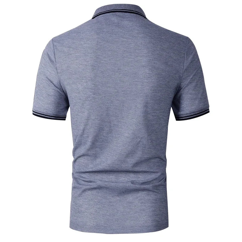 Men Summer Slim Fit Short Sleeve 100% Polyester