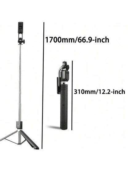 170 Cm Selfie Stick Tripod Retractable With Wireless