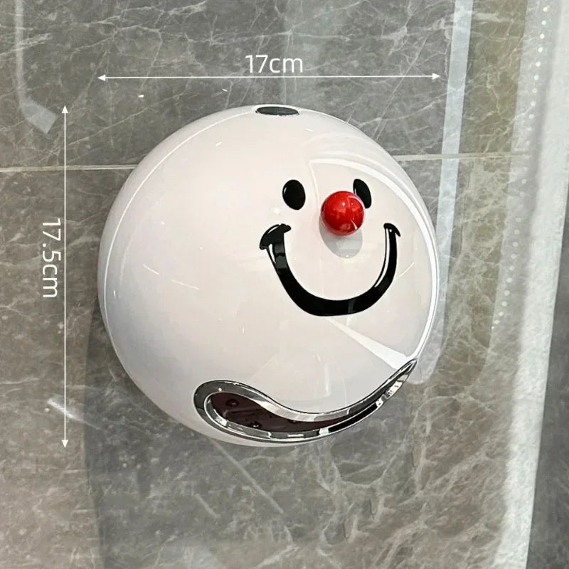 Creative Smiling Face No Punching Toilet Paper Box