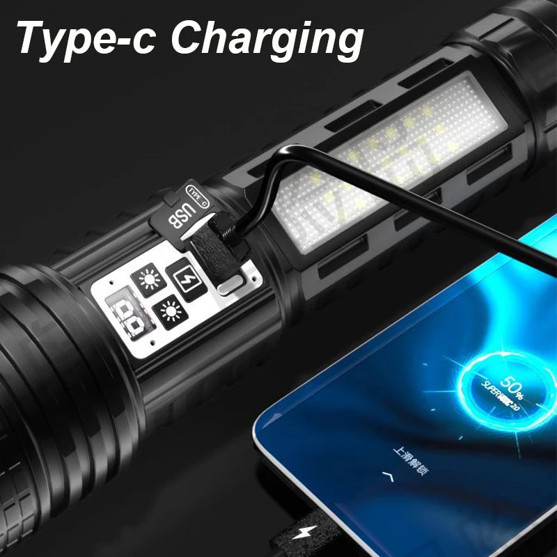 Super Big Flashlight USB Rechargeable