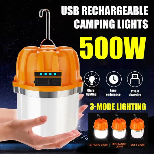 Powerful USB Rechargeable LED Camping Lights