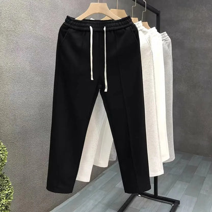 2024 New Style Loose Fit Casual Pants Men's Korean