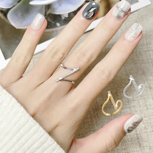 Geometric Irregular Party Simple Luxury French Design Ring