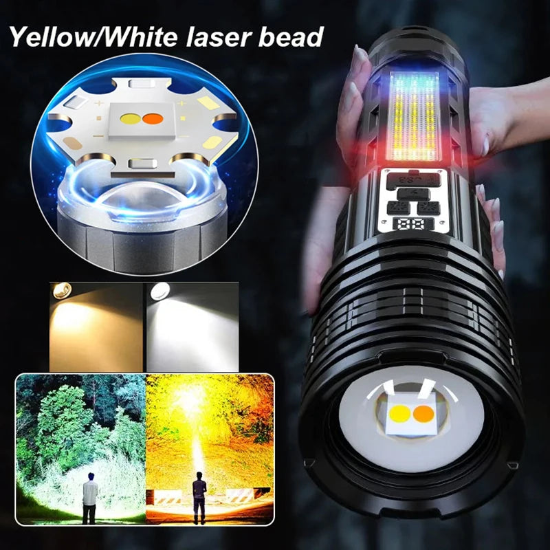 Super Big Flashlight USB Rechargeable