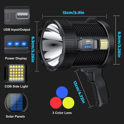 Rechargeable Spotlight 900000 Lumens