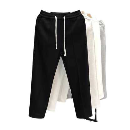 2024 New Style Loose Fit Casual Pants Men's Korean