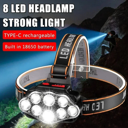 USB Rechargeable Headlamp High Lumen