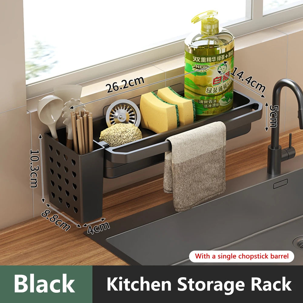 Kitchen Sink Organizer Drain Rack