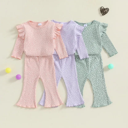 RUEWEY 3 Months to 3 Years Baby Girl Pant Sets Spring Autumn