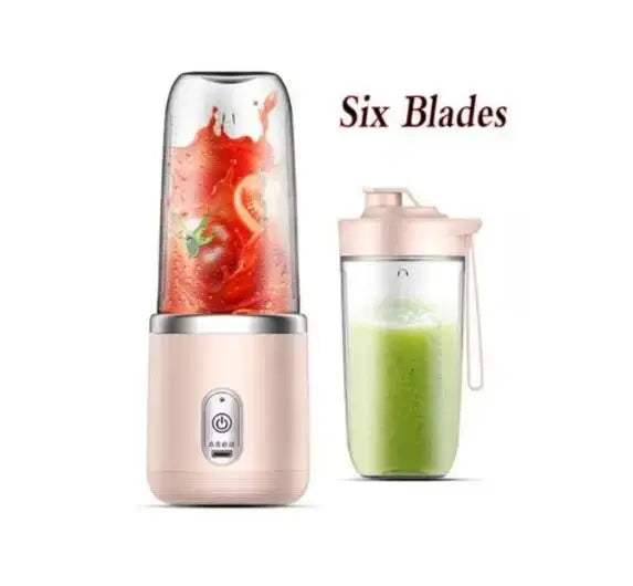 Portable Blender Bottle Electric 6 Blades Multifunction