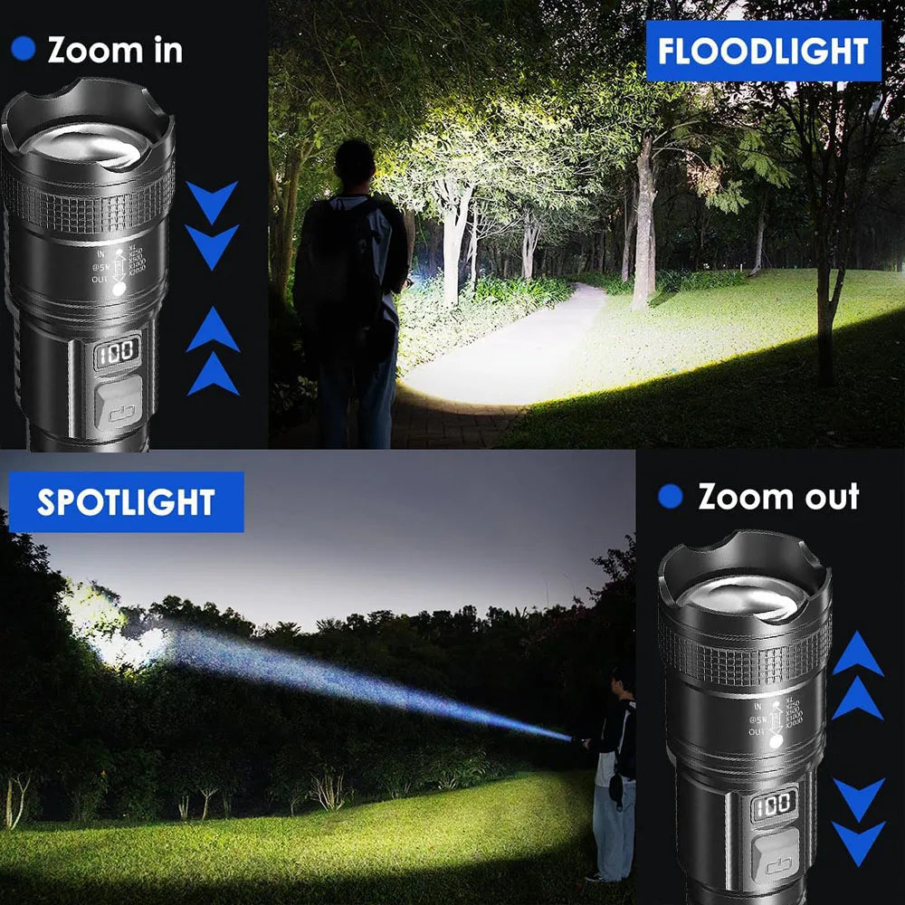 Super Bright Flashlight Built-in Battery