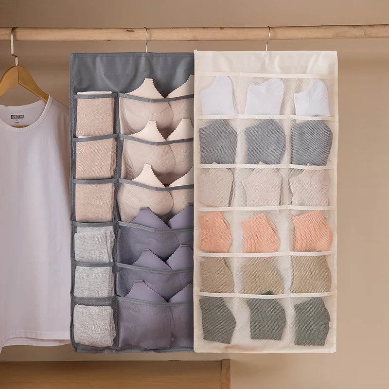 Non-Woven Double-Sided Underwear Storage Bag Wardrobe