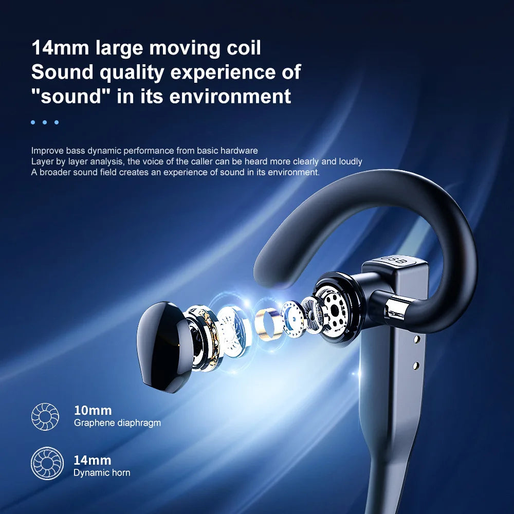 Wireless Bluetooth Headphones With Microphon Earphone ENC