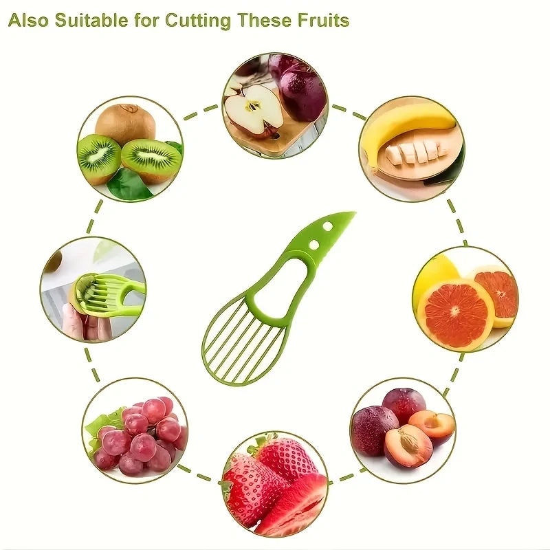 Multifunctional 3 in 1 Avocado Slicer