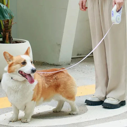 3M/5M Automatic Retractable Dog Leash with Flashlight