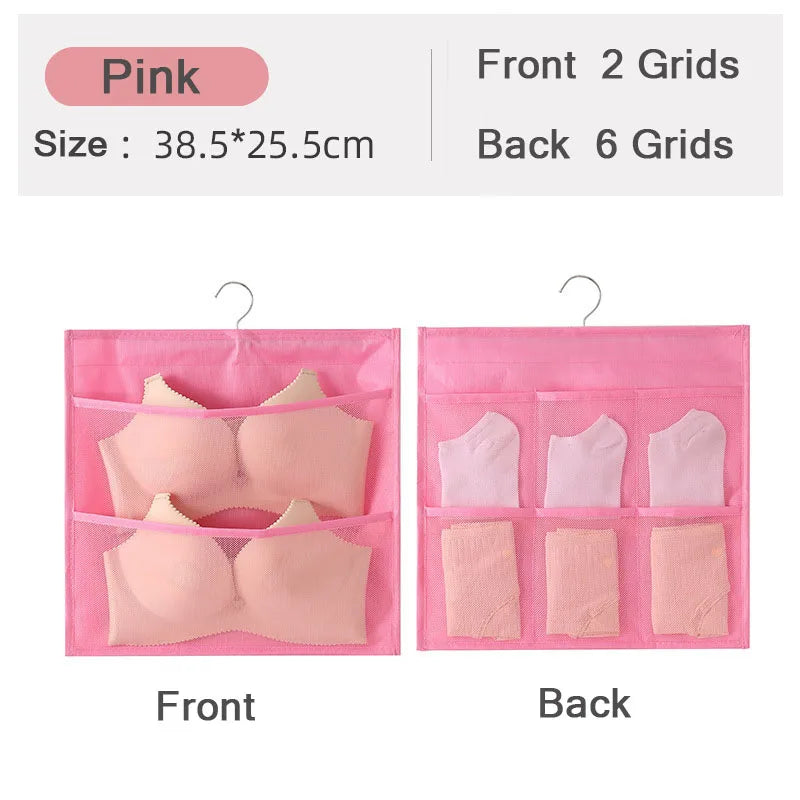 Non-Woven Double-Sided Underwear Storage Bag Wardrobe