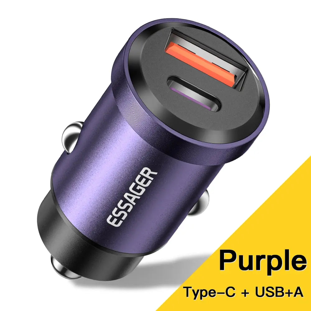 Essager 30W 5A QC PD 3.0 SCP USB Car Charger