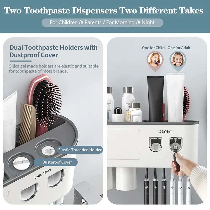 Wall Mount Toothpaste Dispenser Squeezer