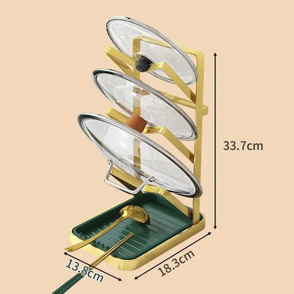 Lid Stand Lid Organizer Pot Lid Rack Holder for Utensils